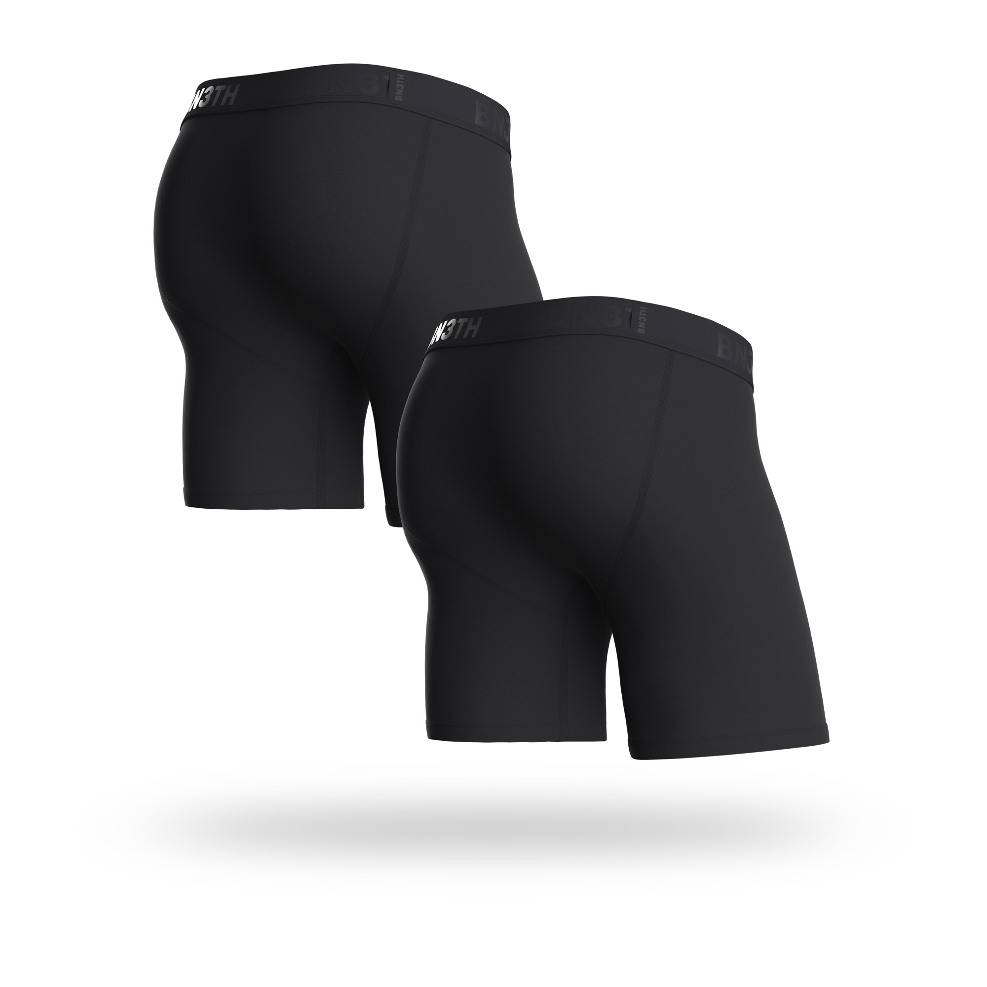 CLASSIC BOXER BRIEF 2 PACK SOLID BLACK - 2