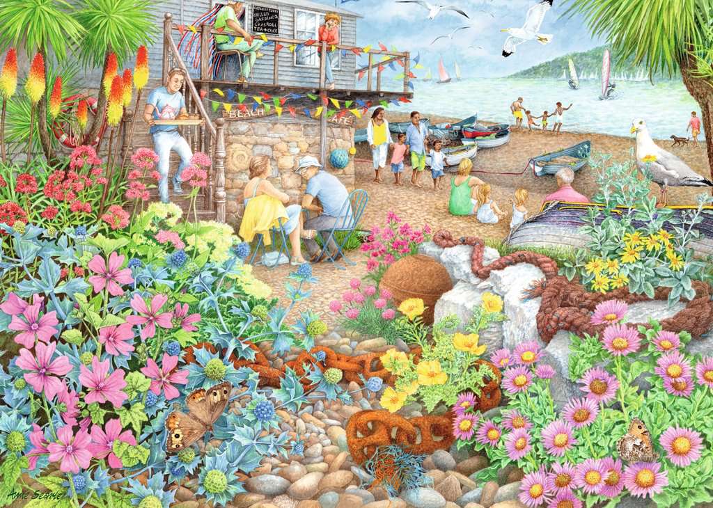 Beach Garden Café 1000 Bitar Ravensburger 