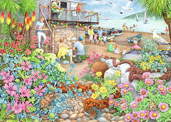 Beach Garden Café 1000 Bitar Ravensburger 