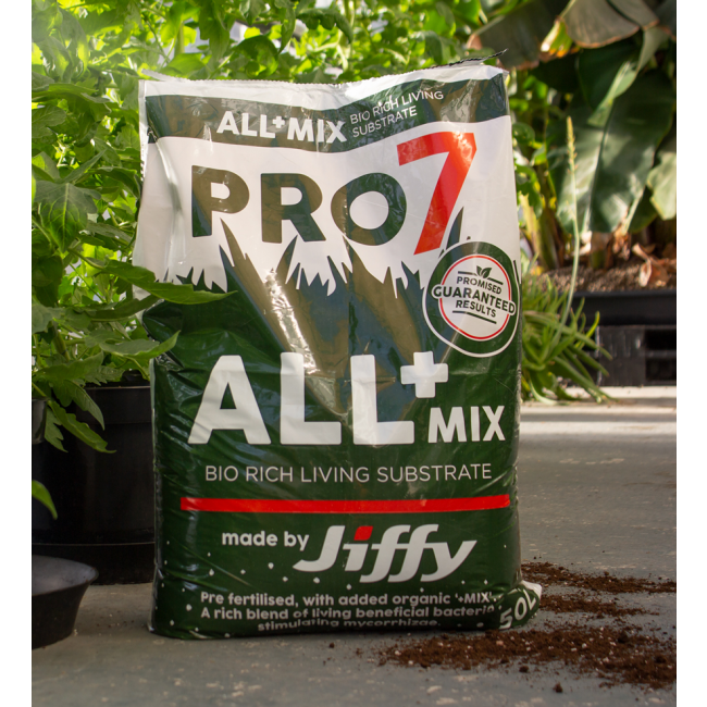 Jiffy Pro7 ALL+, All-mix med Perlite och Biovin, 50 L - 3