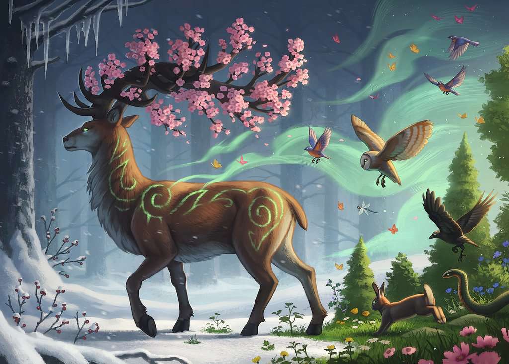 Deer of Spring 1000 Bitar Ravensburger
