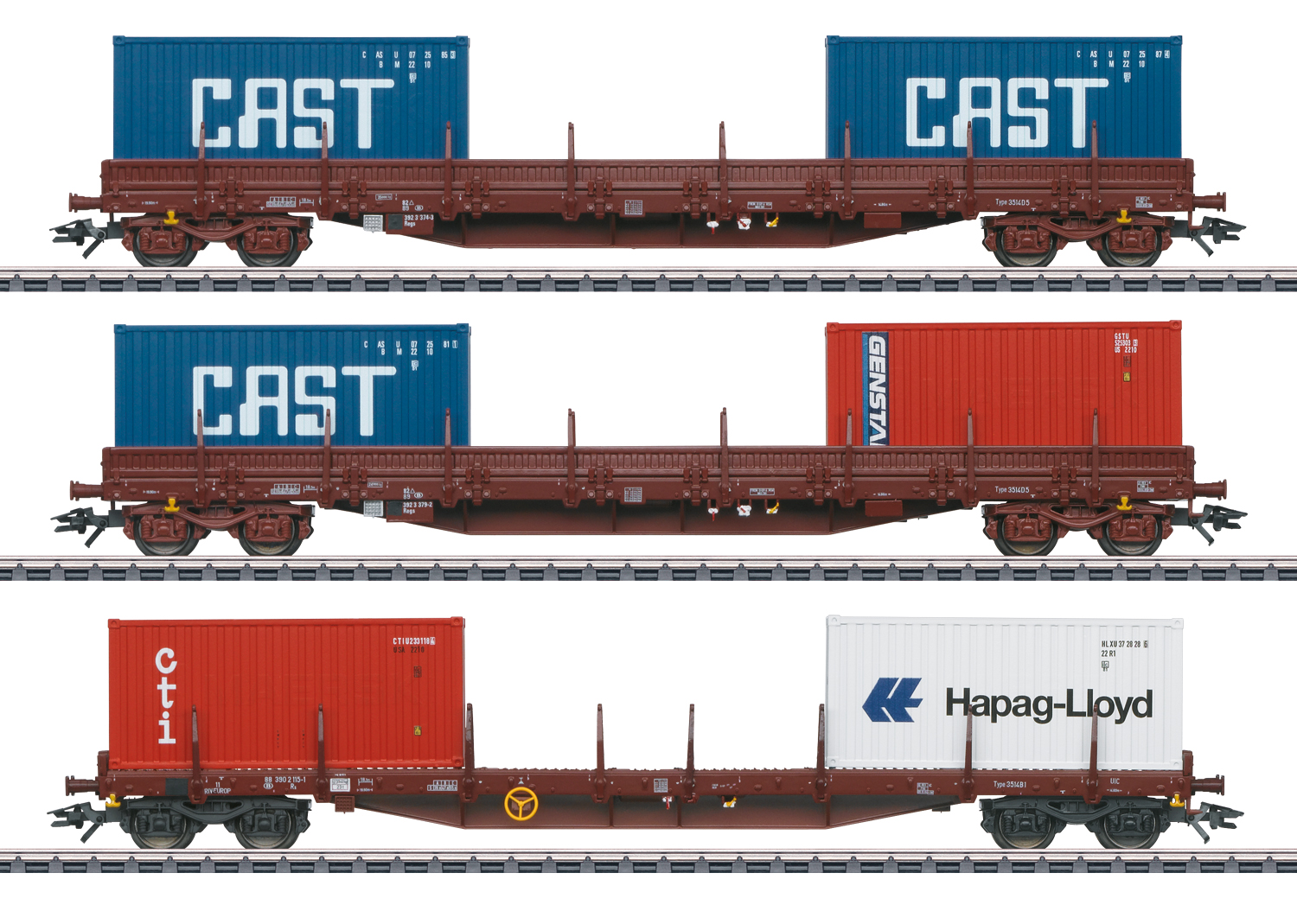 Vagnset: Containervagnar SNCB