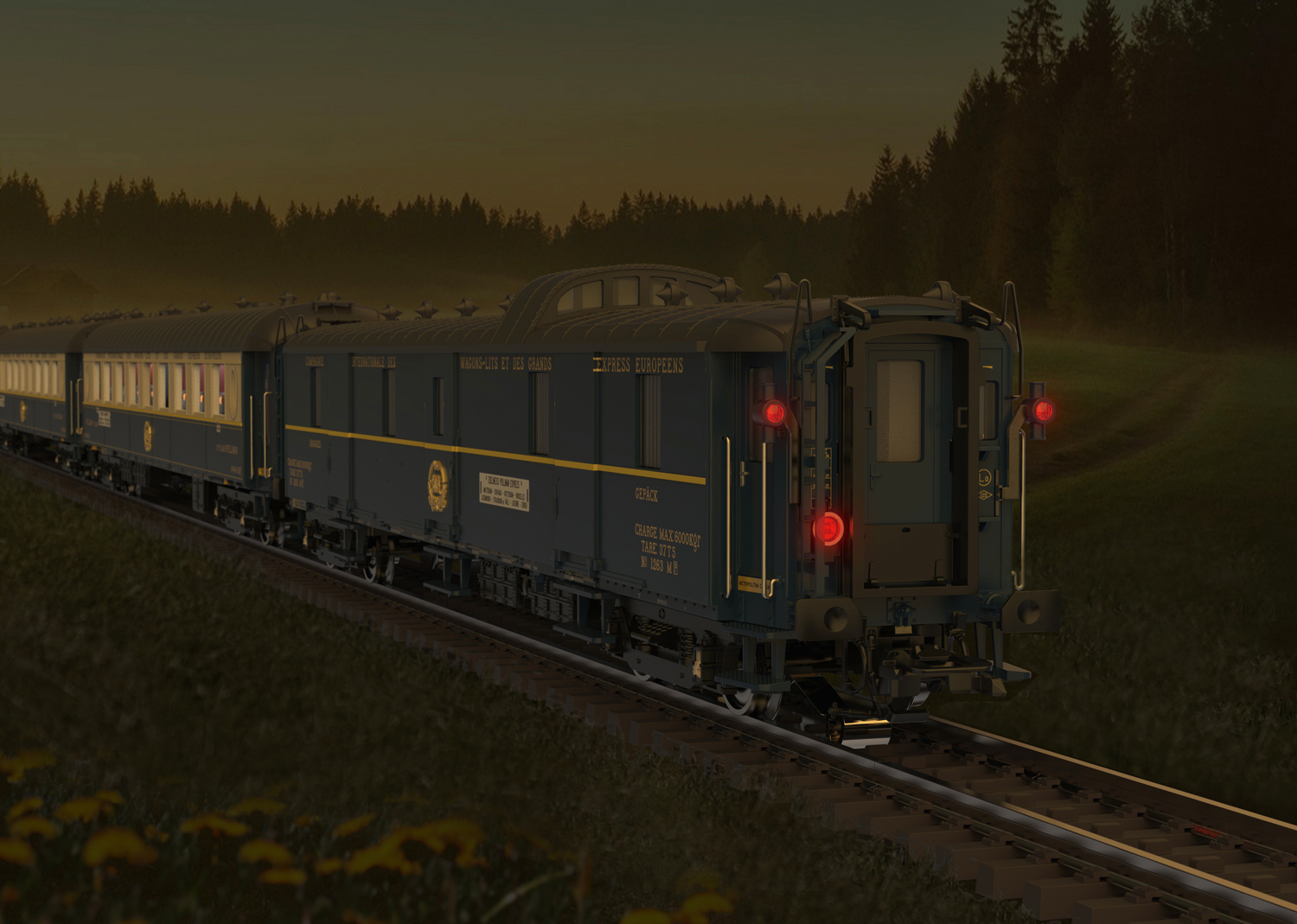 Edelweiss Parlor Car Set - 5