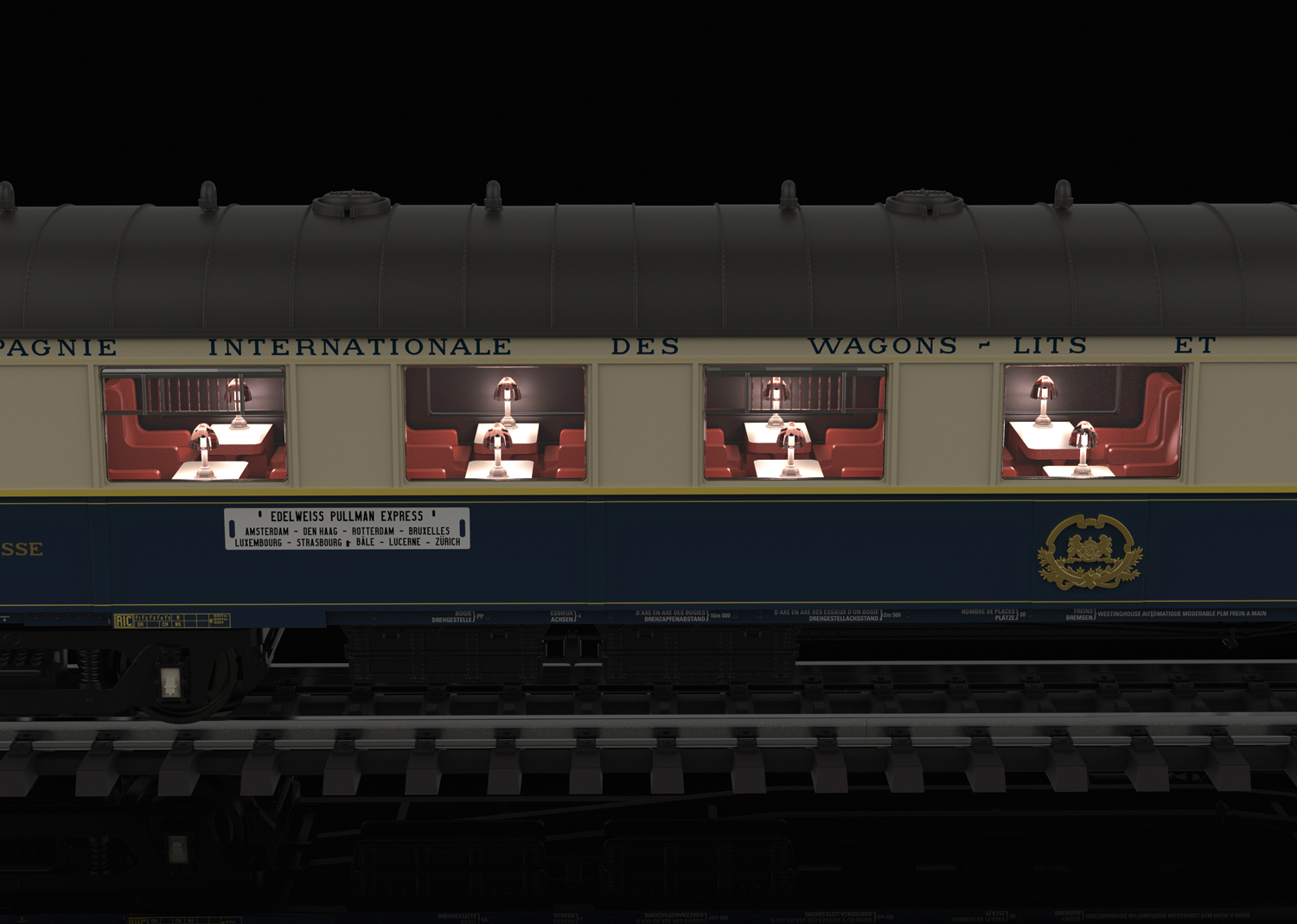 Edelweiss Parlor Car Set - 4