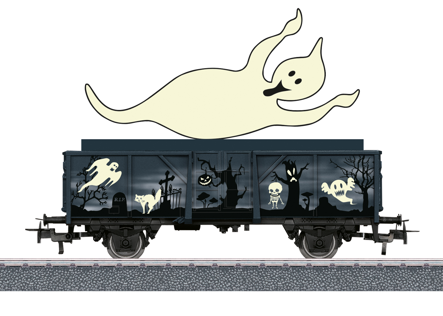 Spökvagn med inbyggt ljud