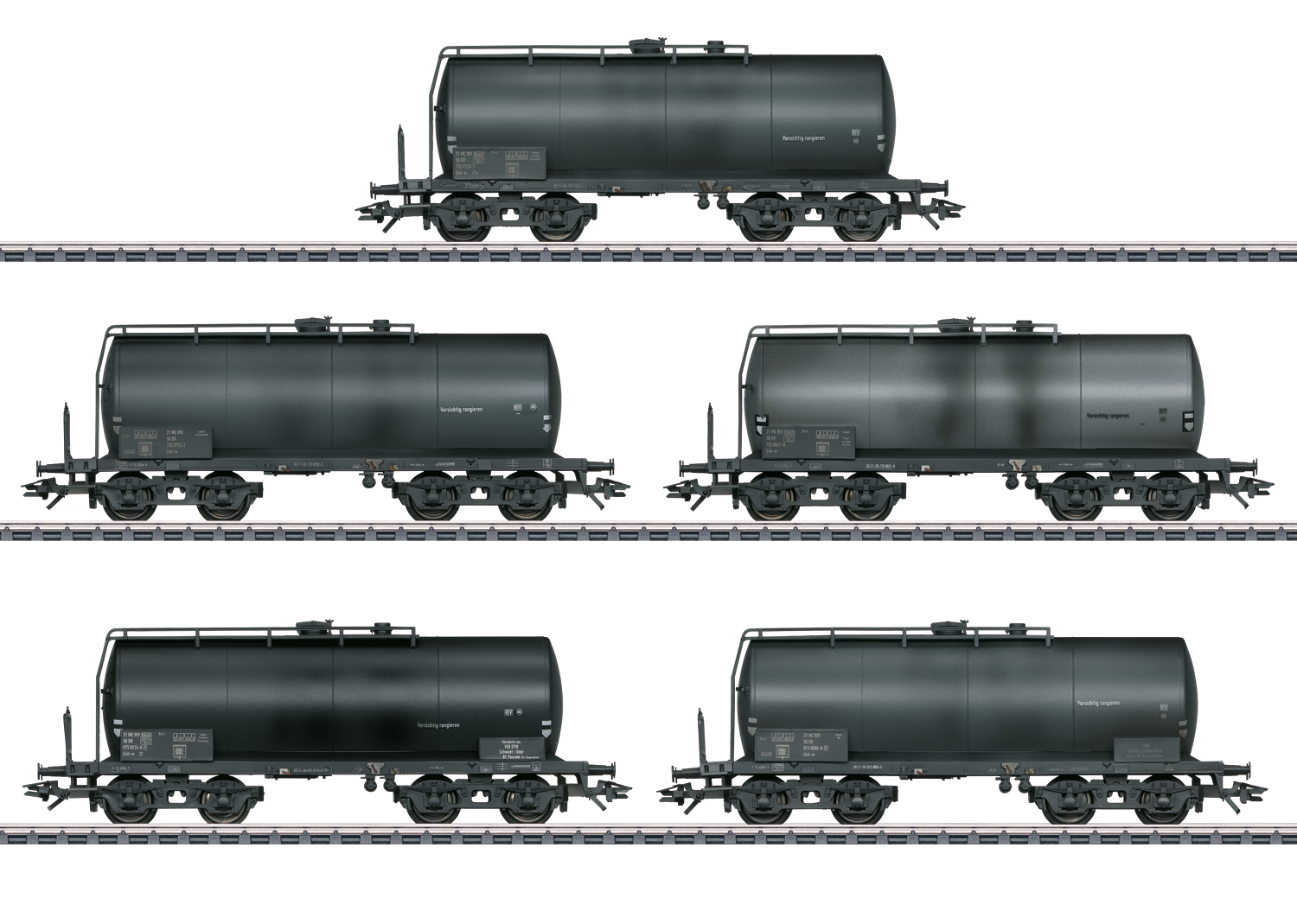 Vagnset: 5st tankvagnar DR