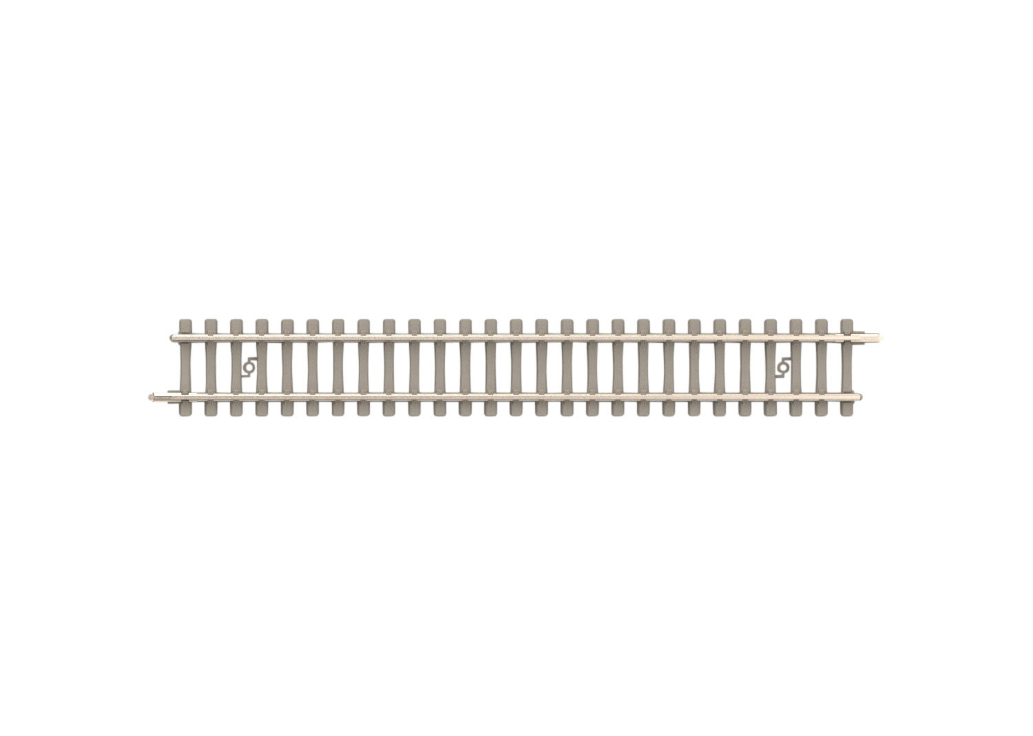 Straight Track with Concrete Ties