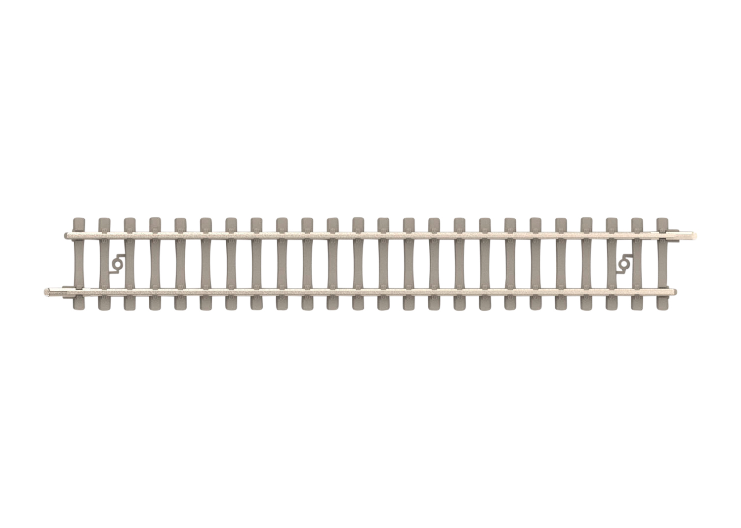 Straight Track with Concrete Ties