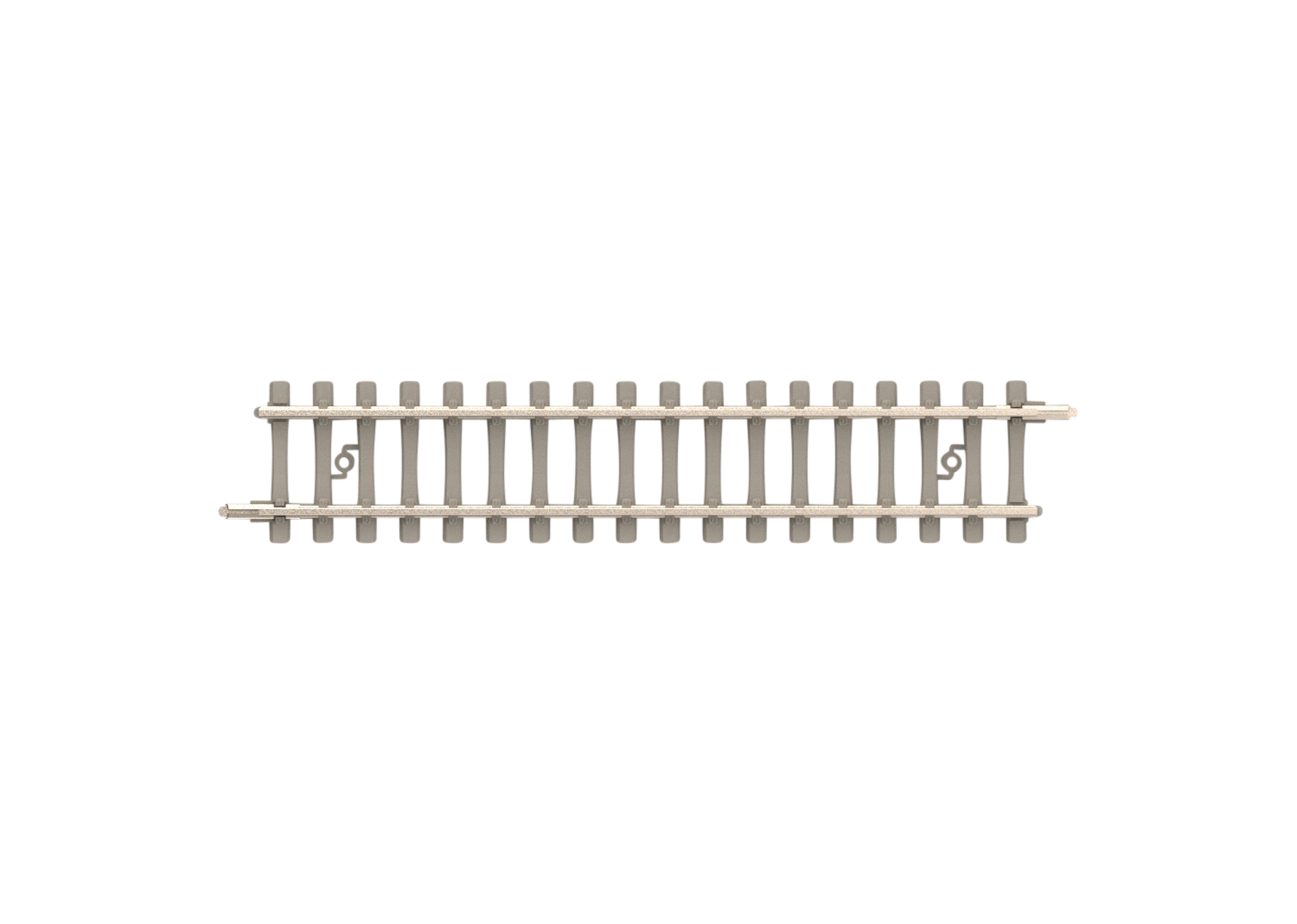 Straight Track with Concrete Ties
