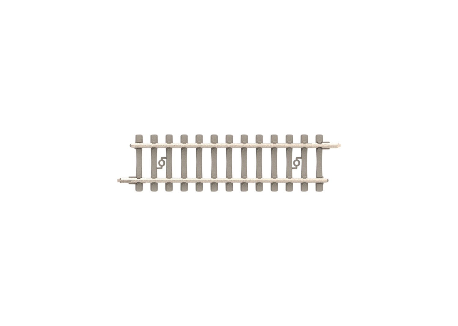 Straight Track with Concrete Ties