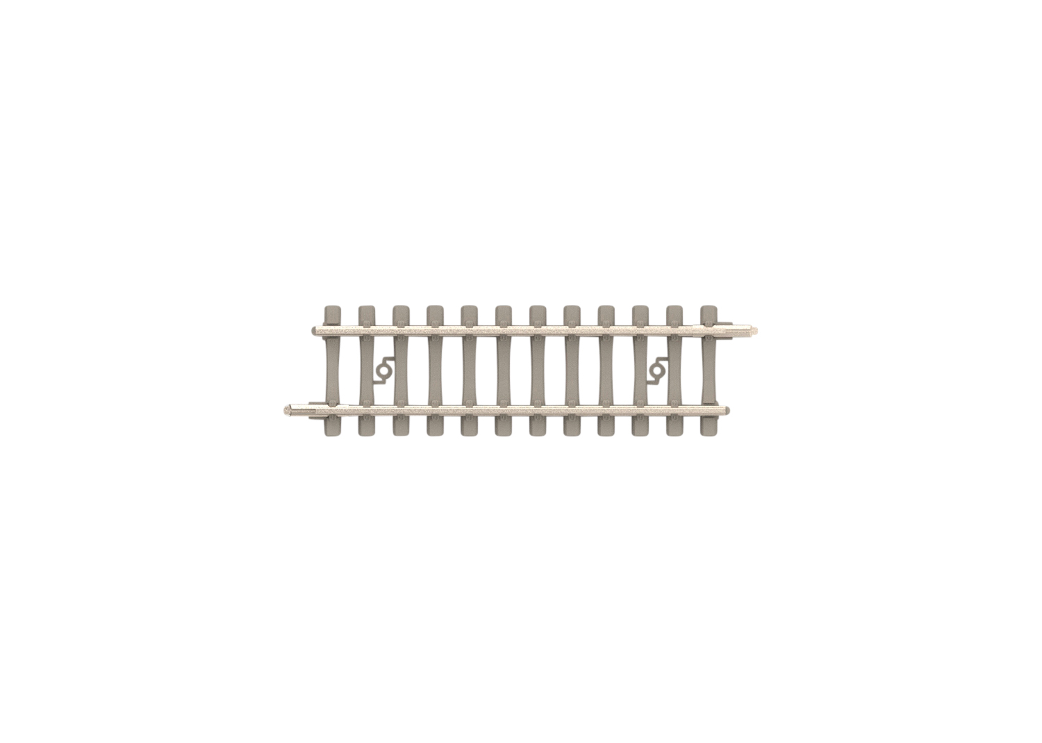 Straight Track with Concrete Ties