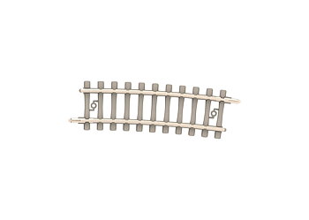 Curved Track with Concrete Ties