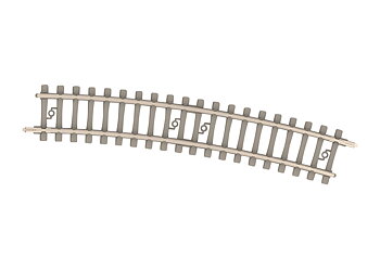 Curved Track with Concrete Ties