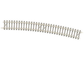 Curved Track with Concrete Ties