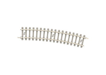 Curved Track with Concrete Ties