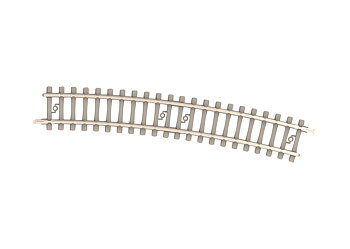 Curved Track with Concrete Ties
