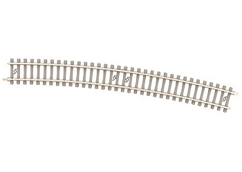 Curved Track with Concrete Ties