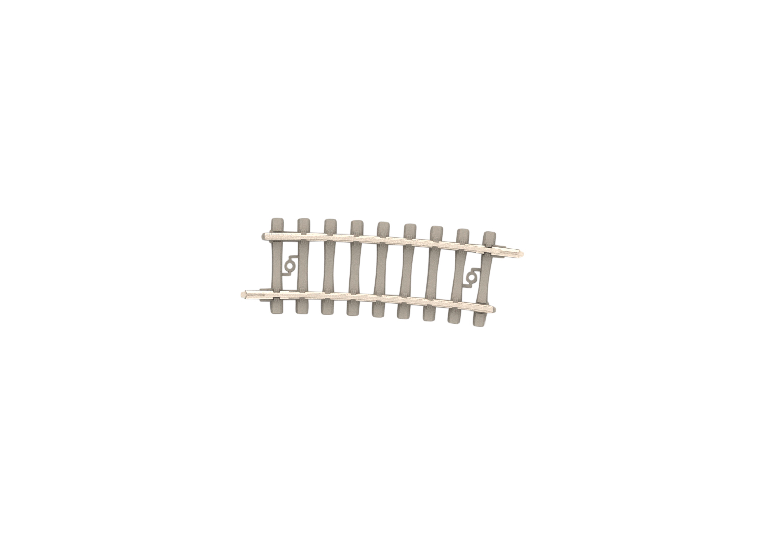 Curved Track with Concrete Ties - 2