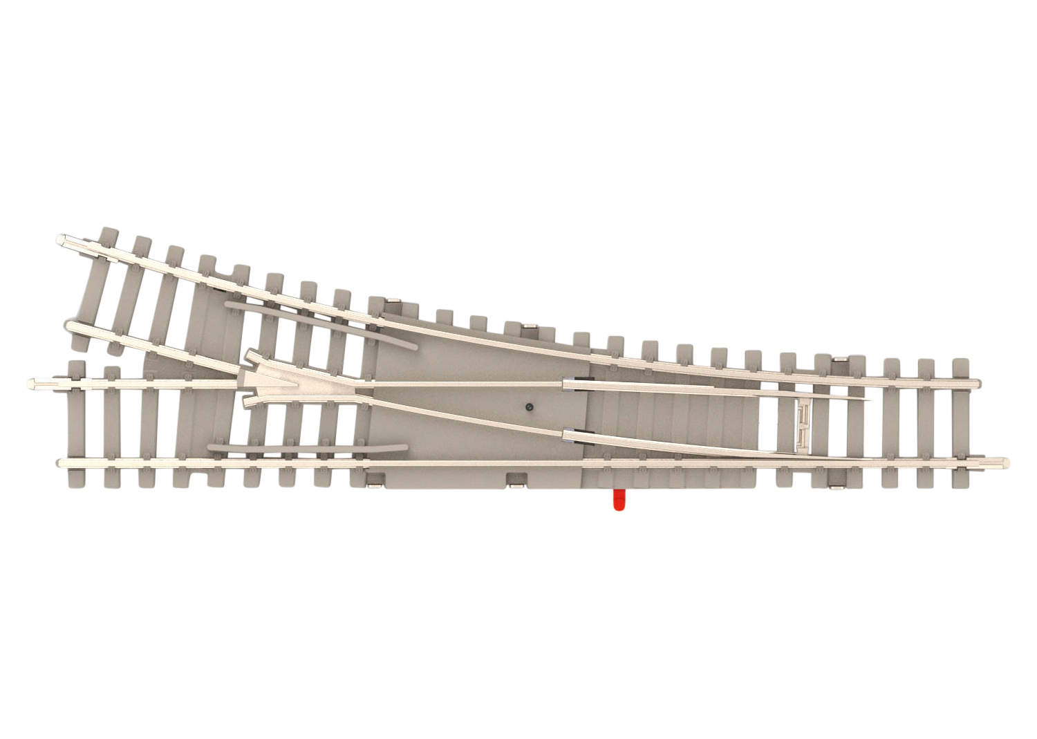 Right Turnout with Concrete Ties