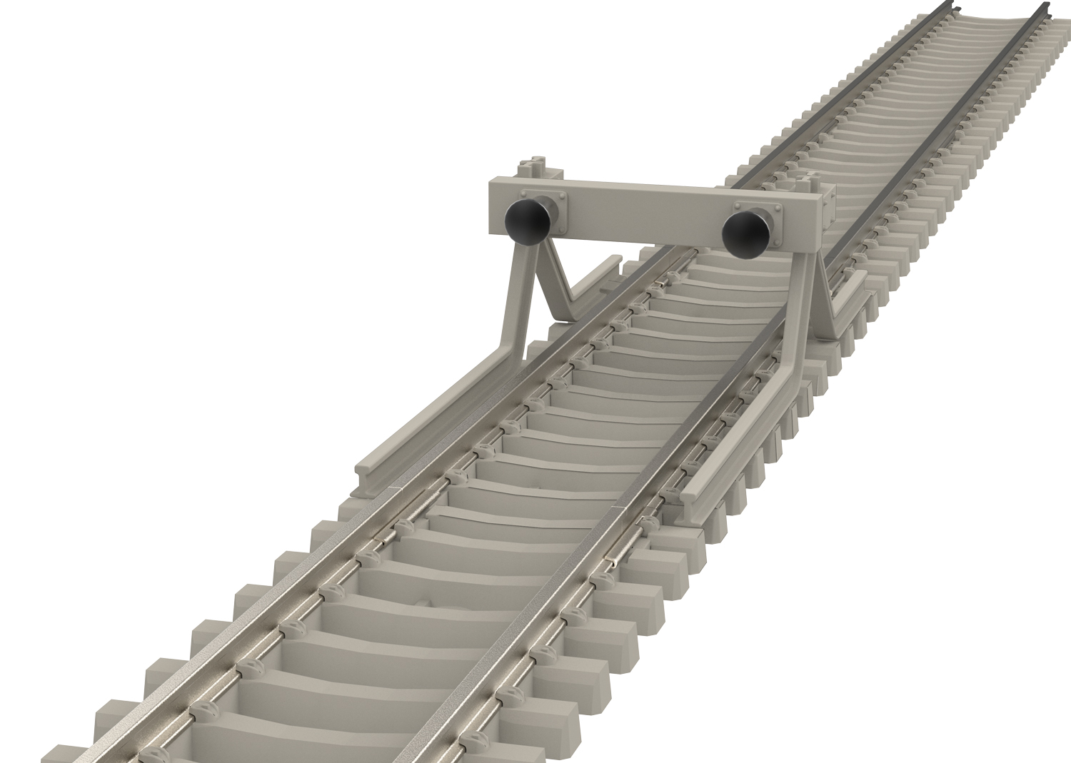 Track Bumper with Concrete Ties - 5