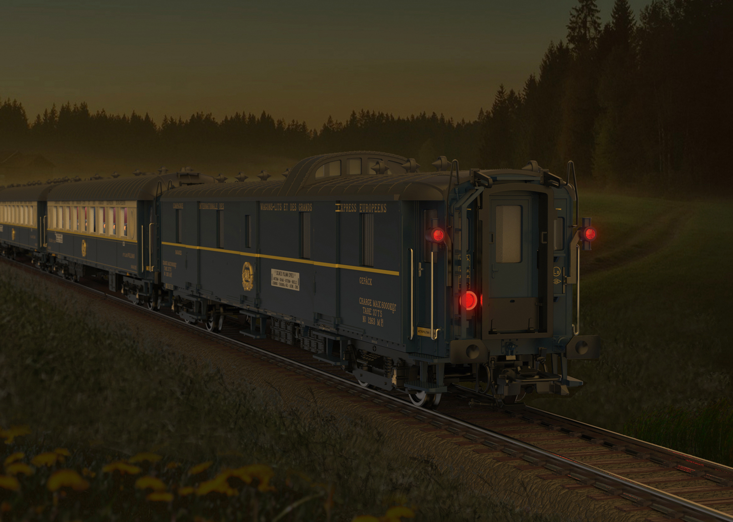 Edelweiss Parlor Car Set - 4