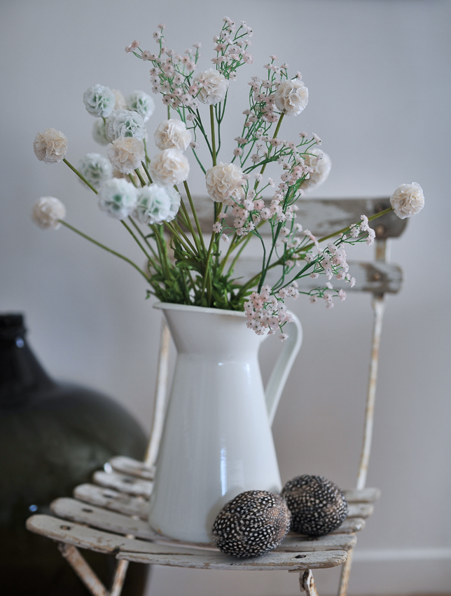  Scabiosa Stjälk Vit 60 cm - 2