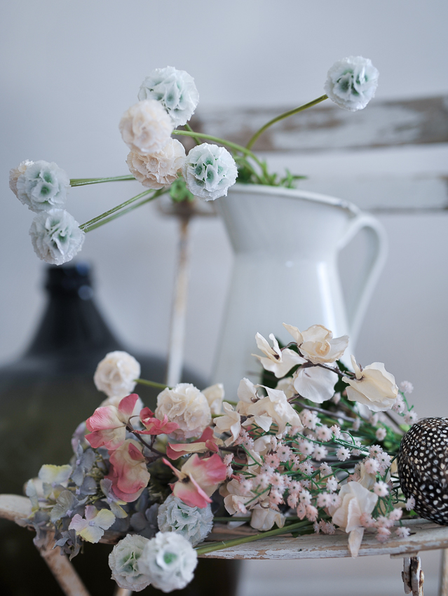  Scabiosa Stjälk Vit 60 cm - 4