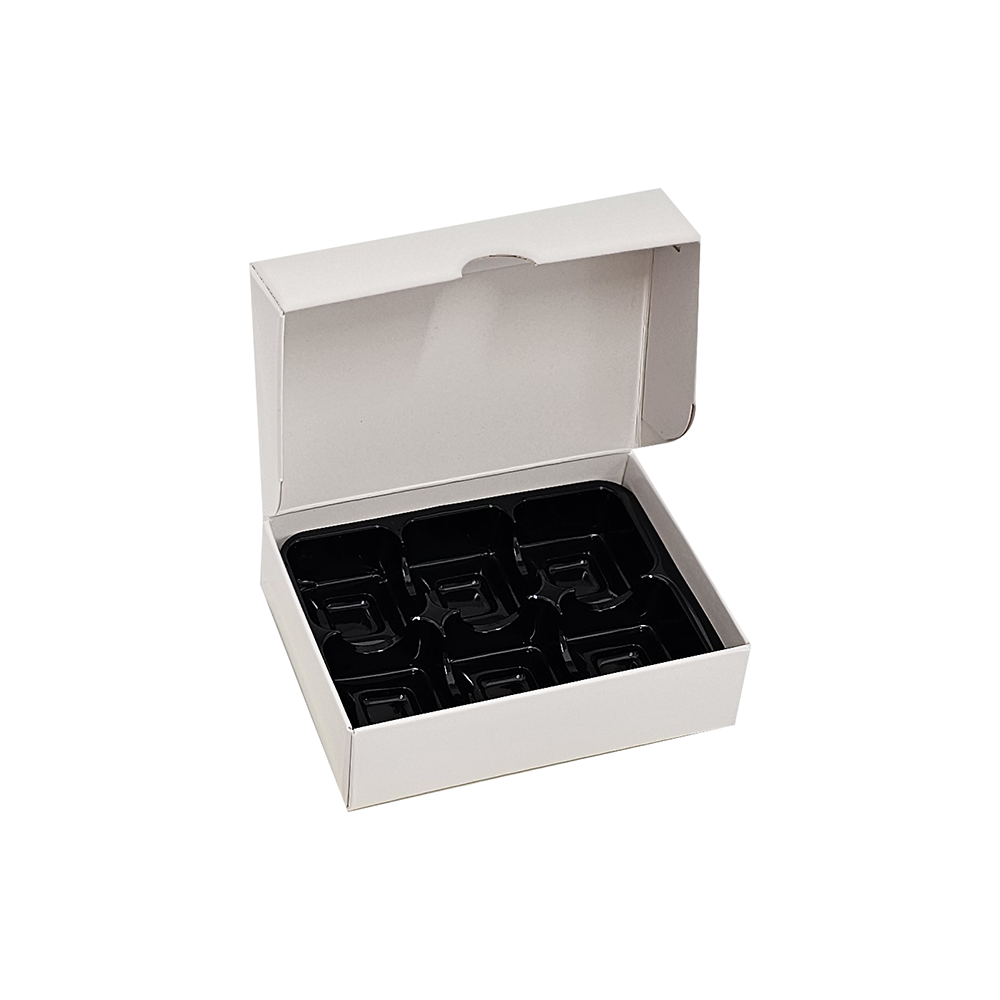 6-bitars pralinask budget, vit - 3