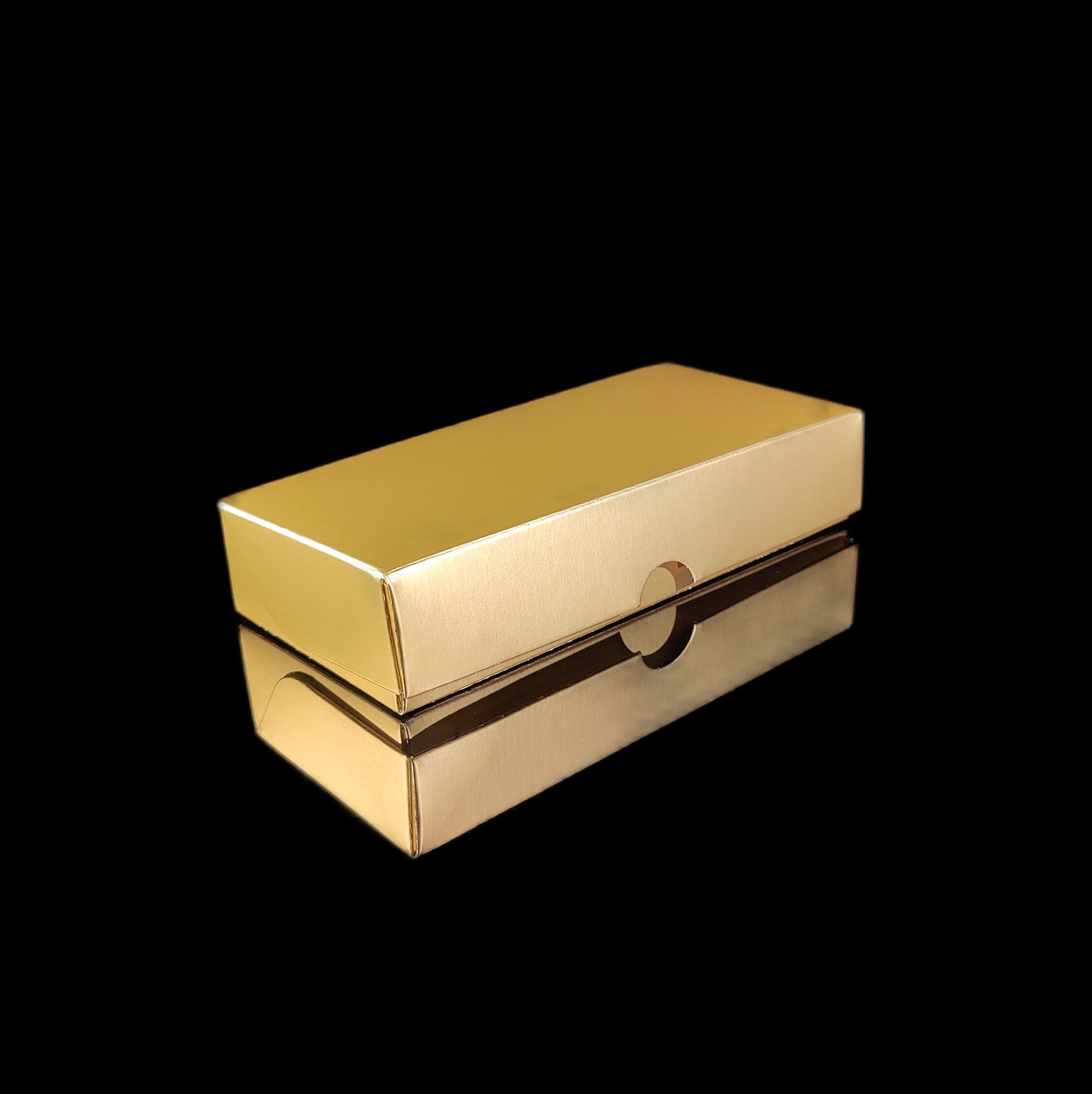 8-bitars pralinask budget, matt guld