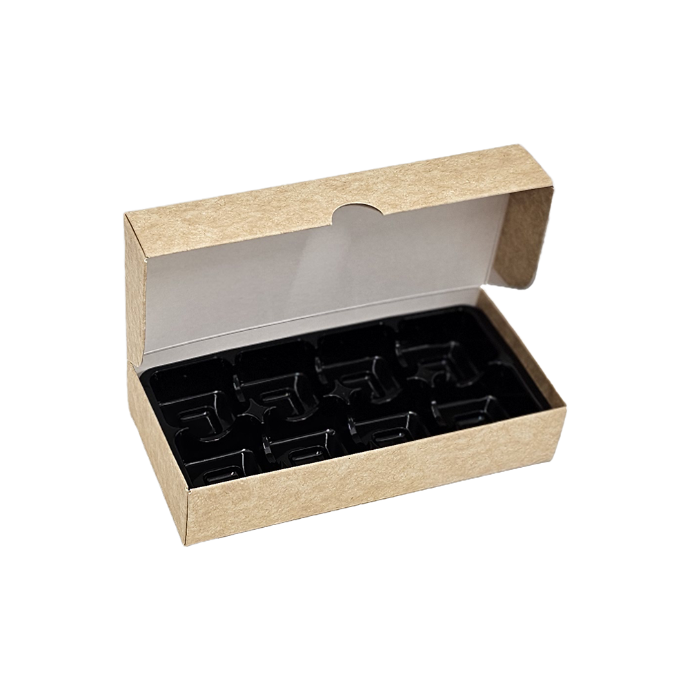 8-piece Budget Praline Box, Natural kraft - 3