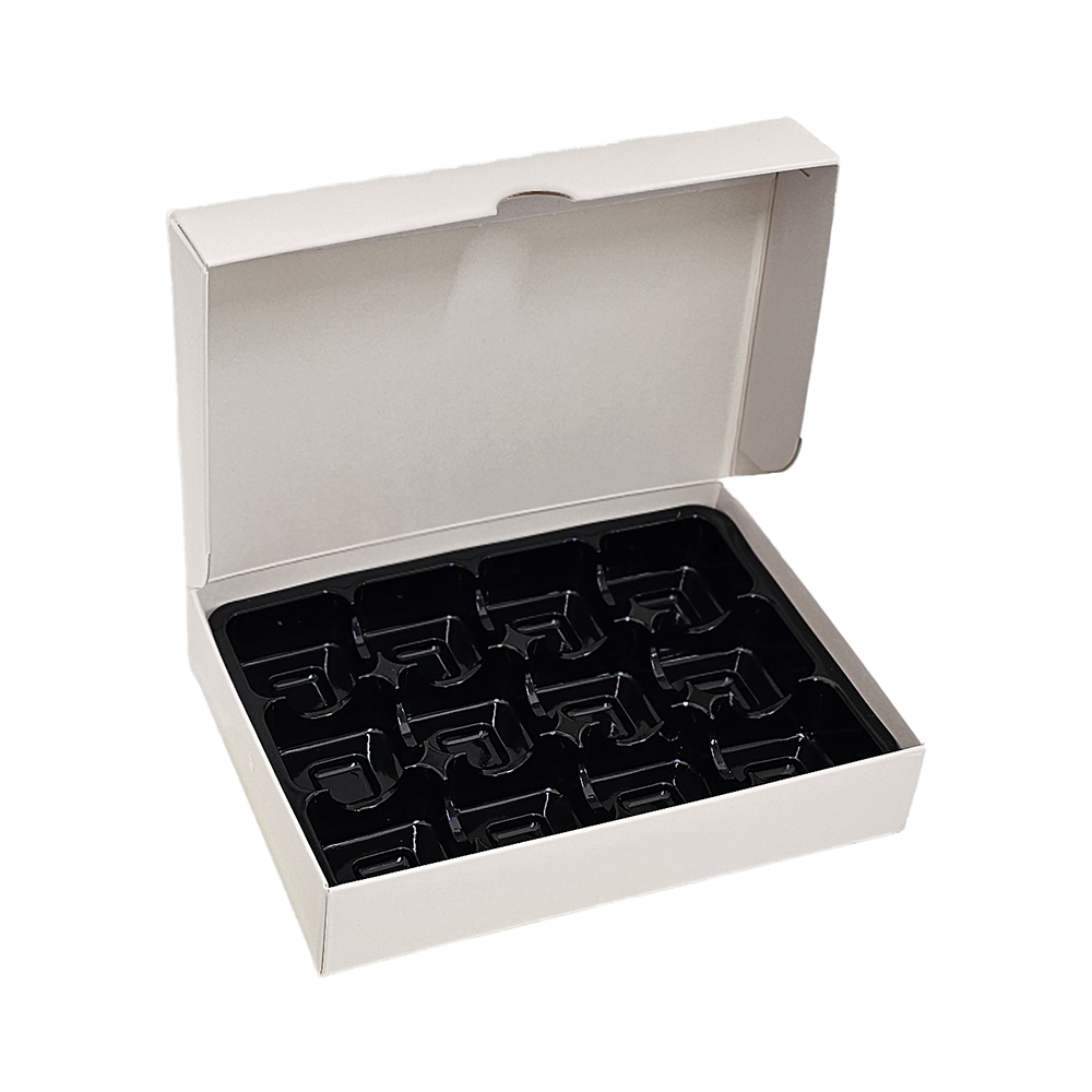 12-bitars pralinask budget, vit - 3