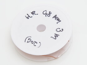 Halvrund ren kopparwire- 0.8 mm