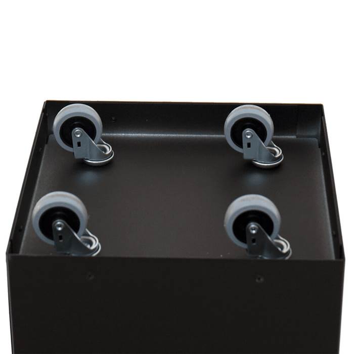 Soptunna IVAR 60L runt svart - 2