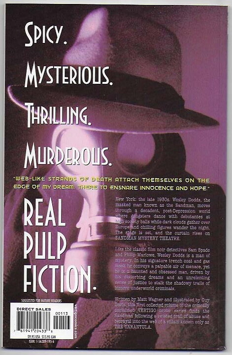 Sandman Mystery Theatre: Volume 1 - The Tarantula TP NM-