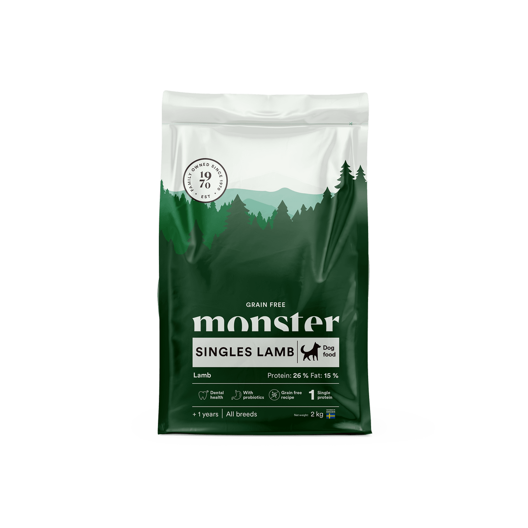 Monster Dog Grain Free Singles Lamb  2Kg