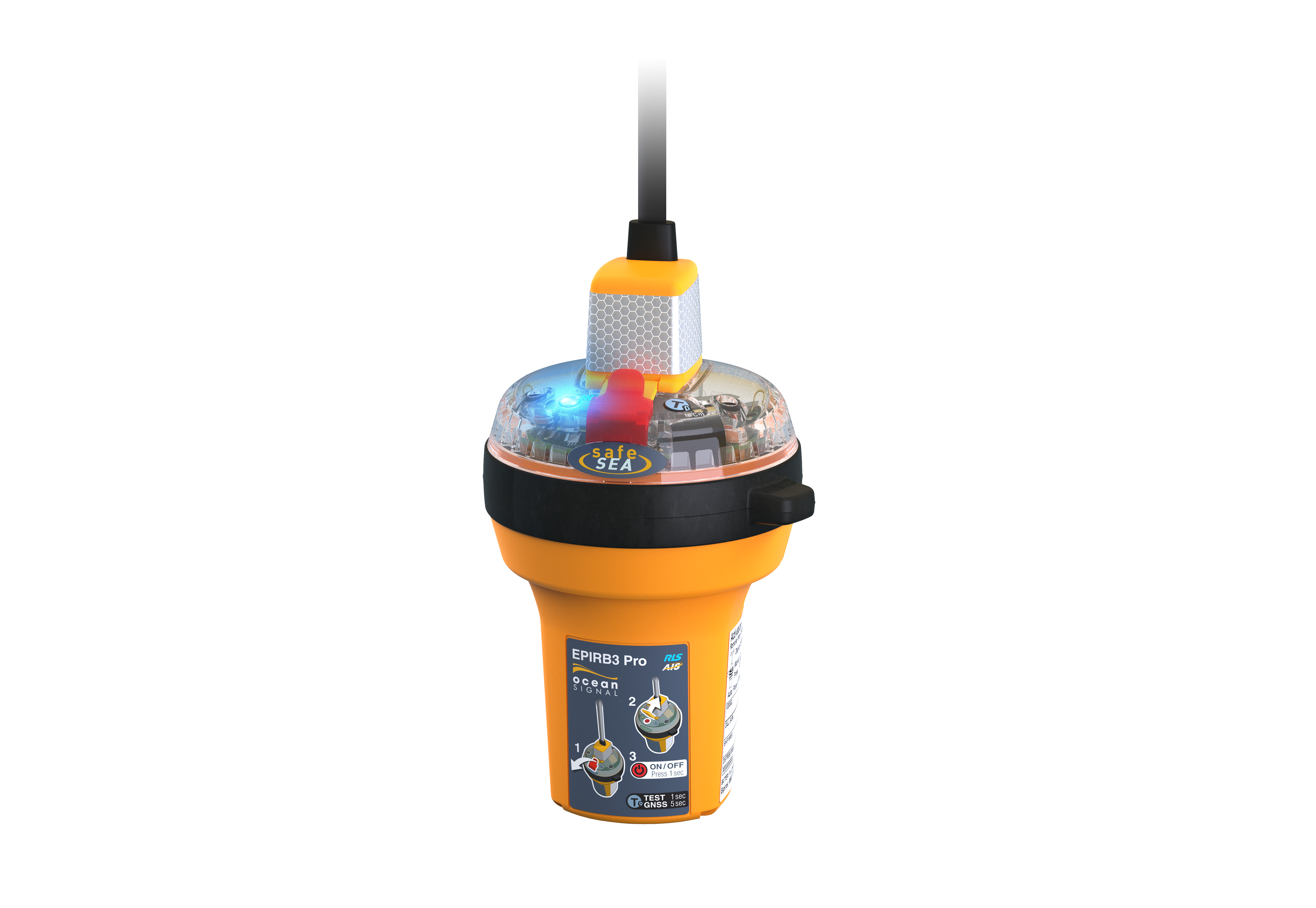 Ocean Signal RescueME EPIRB3  Pro Nödsändare via satellit, GPS, AIS, RLS och pejlsignal - 2