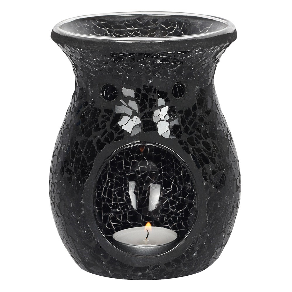 Svart spegeleffekt/Mosaik  Aromalampa