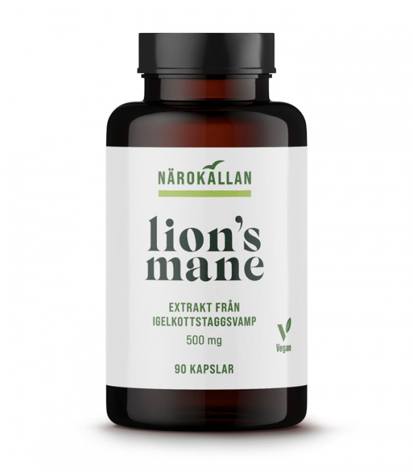 Lions Mane 500mg 90 kapslar Närokällan