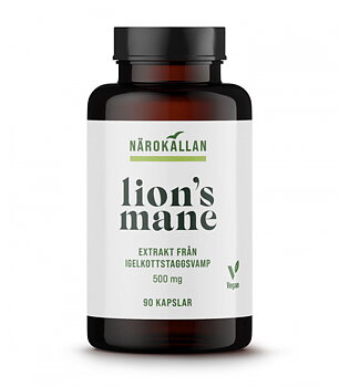 Lions Mane 500mg 90 kapslar Närokällan
