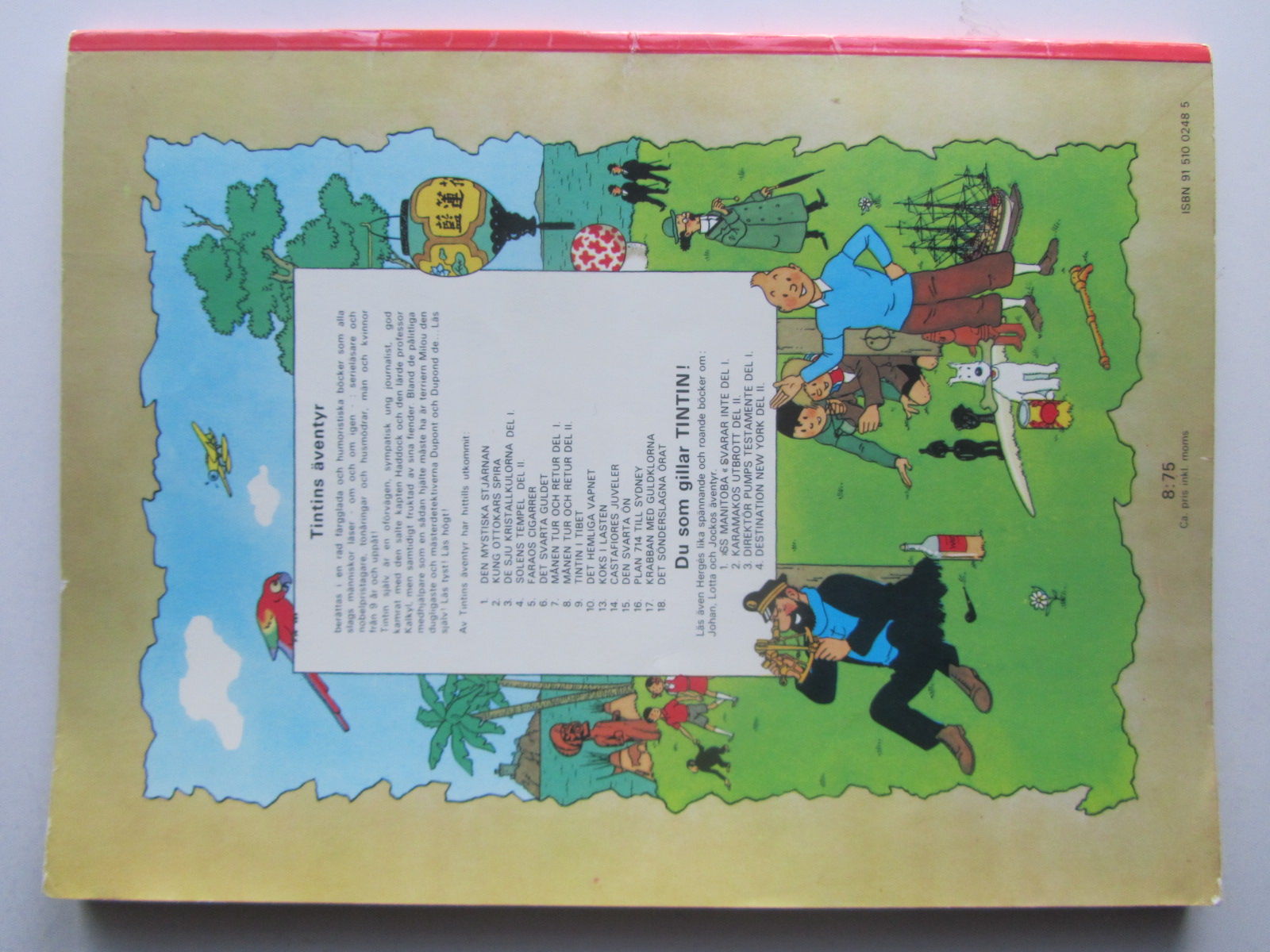 Tintin 01 Den mystiska stjärnan 1:a uppl. 1972 Vg - 2