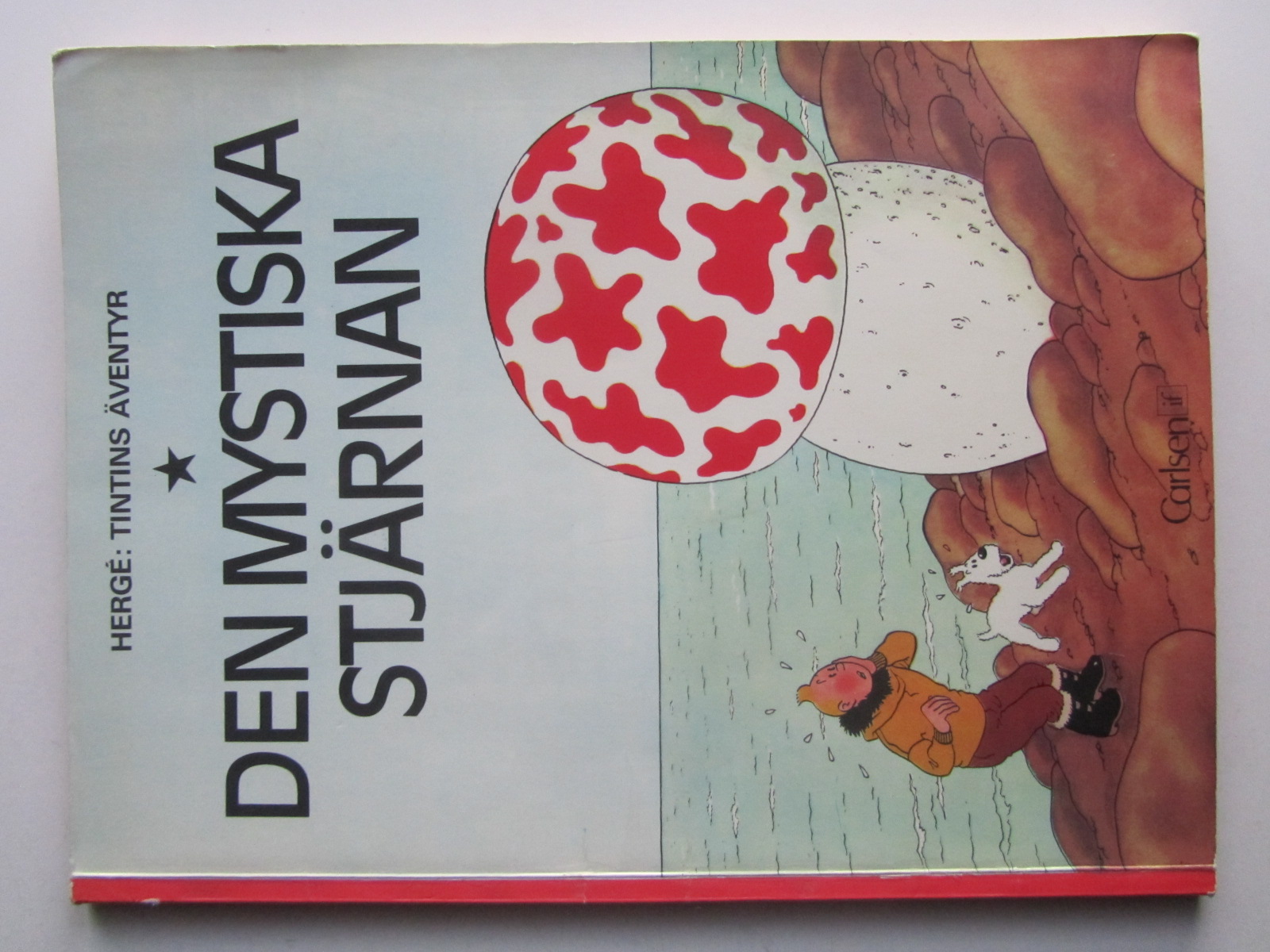 Tintin 01 Den mystiska stjärnan 1:a uppl. 1972 Vg