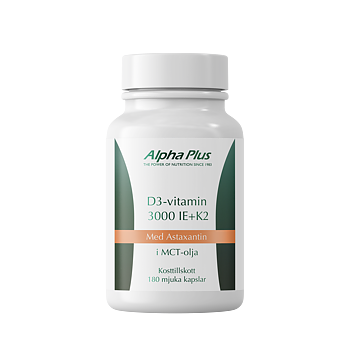  D3-vitamin 3000 IE + K2 180 kap