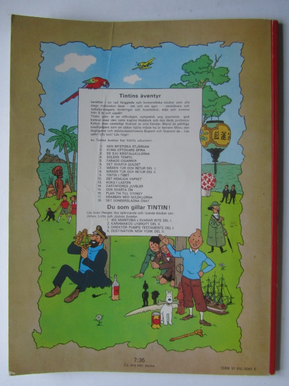 Tintin 05 Faraos cigarrer 4:e uppl. - 2