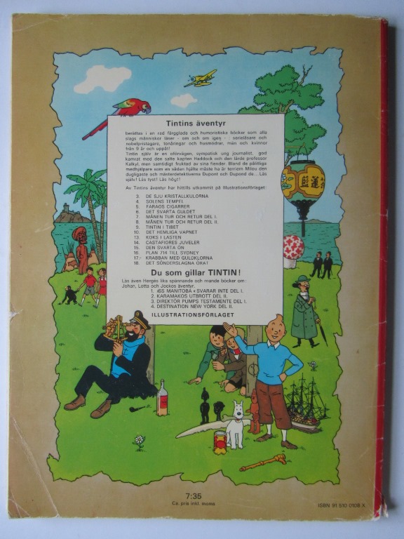Tintin 06 Det svarta guldet 2:a uppl. Good- - 2