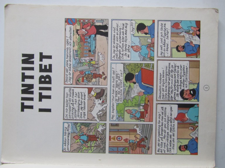 Tintin 09 Tintin i Tibet 4:e uppl. 1971 Good - 3