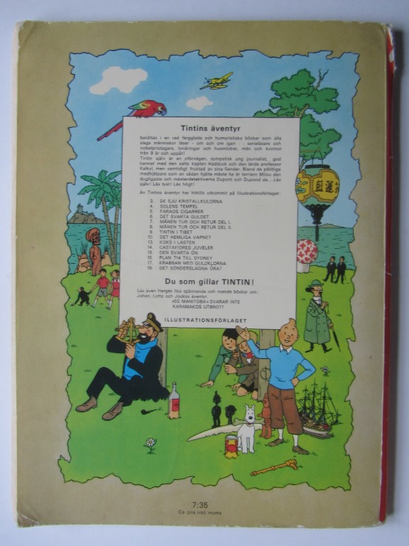 Tintin 09 Tintin i Tibet 4:e uppl. 1971 Good - 2