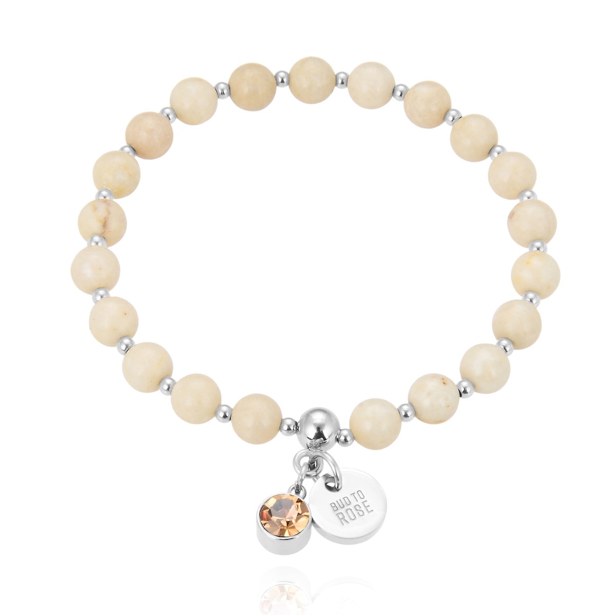 Beverly Bracelet Ivory/Steel