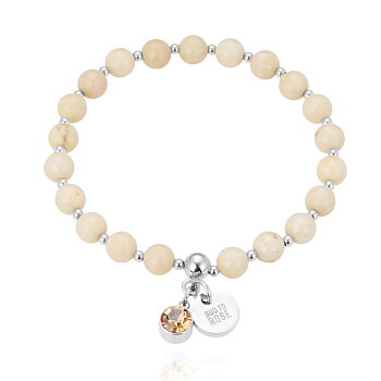 Beverly Bracelet Ivory/Steel