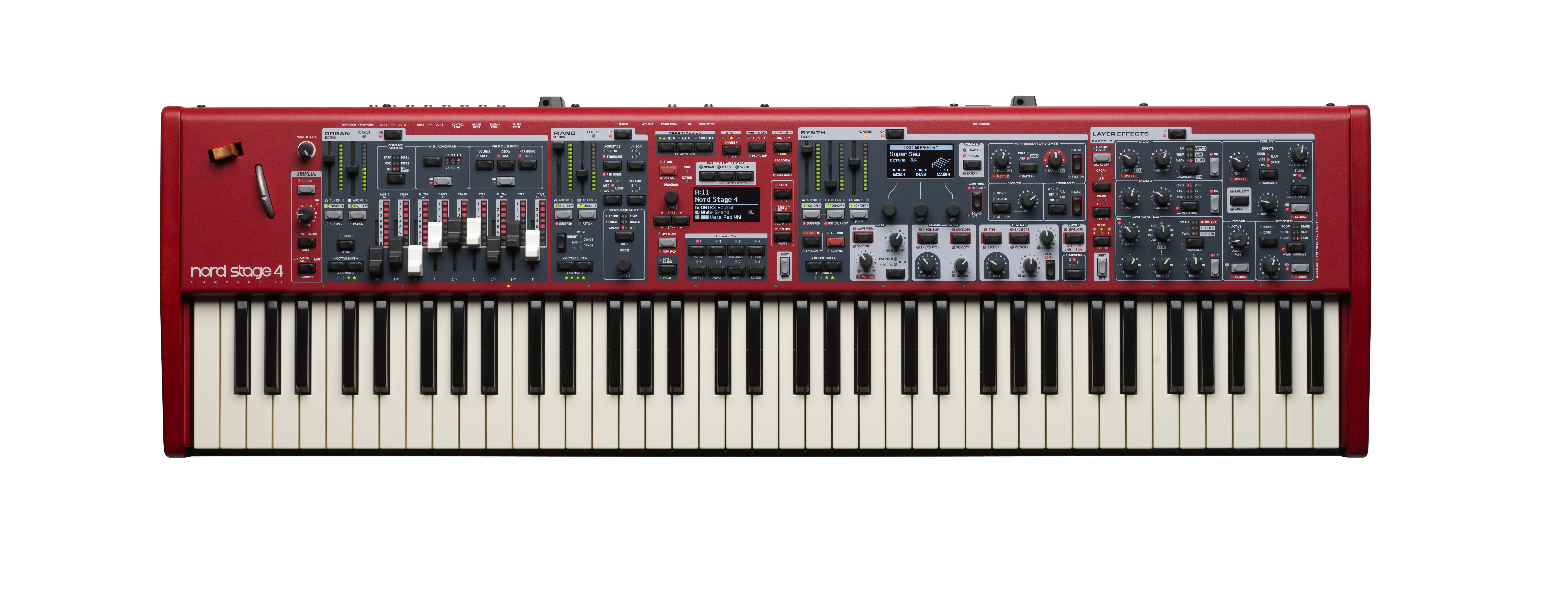 Nord piano 4 stage piano top