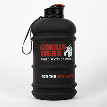 Gorilla Wear Water Jug 2,2L - Stor BPA-fri vattenflaska med flip lock och handtag, perfekt för gym och träning.